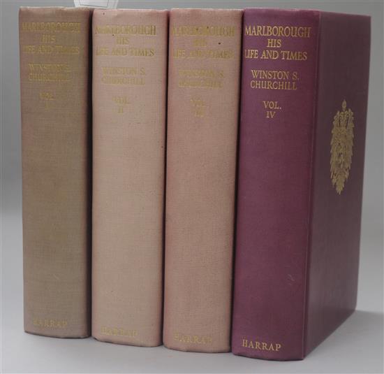 CHURCHILL, WINSTON L.G. SIR - MARLBOROUGH HIS LIFE AND TIMES,